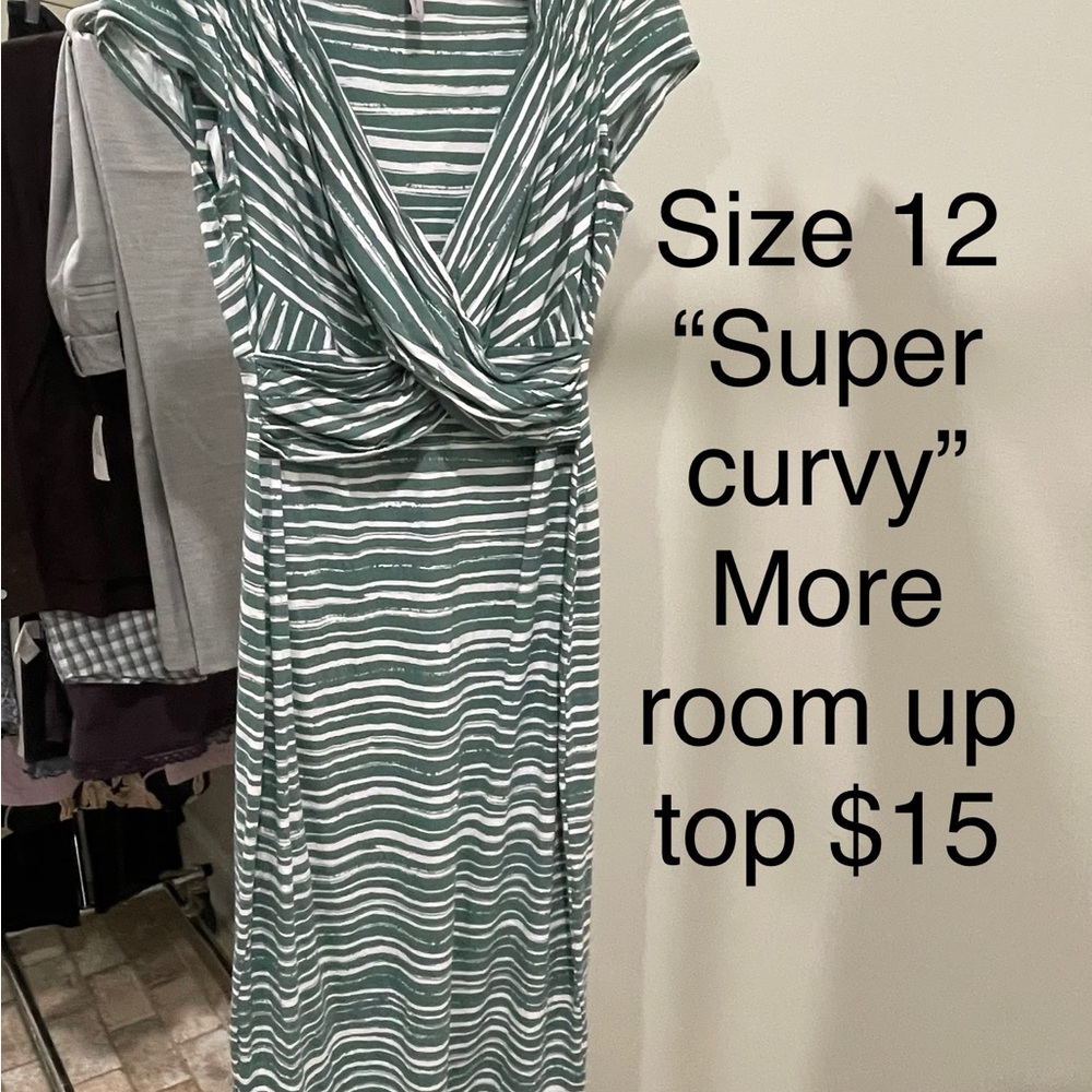 Striped Green Dress